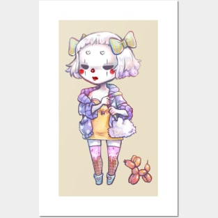 Clown girl Posters and Art